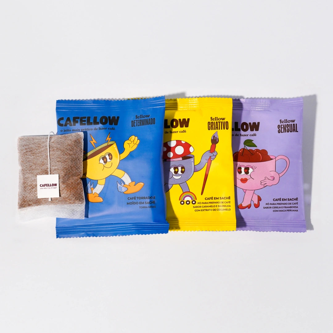 Kit daily dose of magic: 3 fellows + xícara | Café em sachê coado
