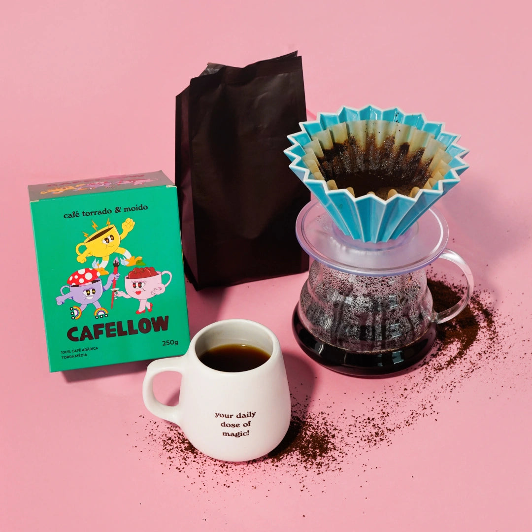 Kit Freguês Cafellow: 3 Fellows + Café em pó