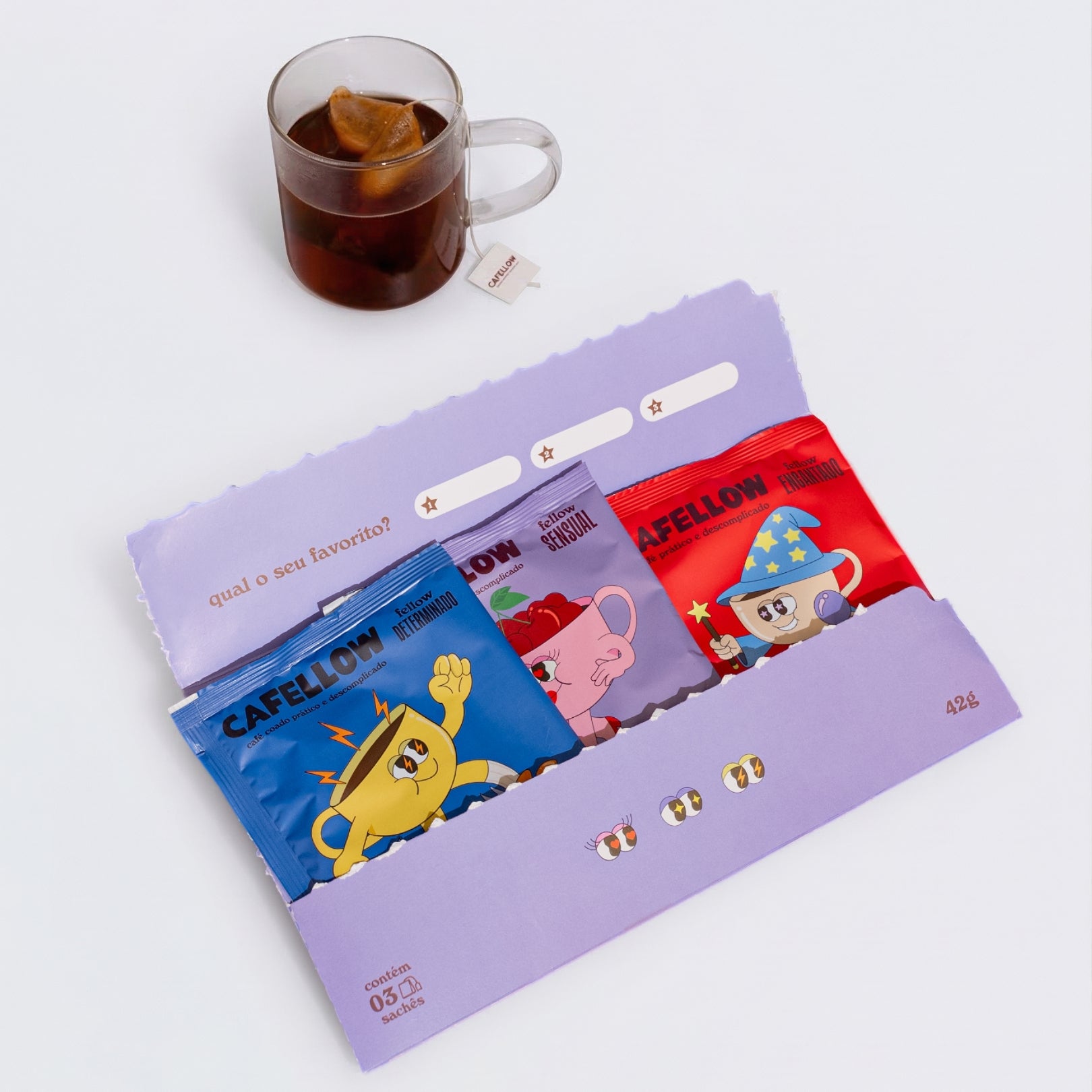 Kit Degustação - 3 Sabores do Café em Sachê