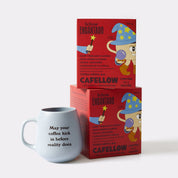 Kit 2 Fellows Encantados + Xícara Cafellow Azul