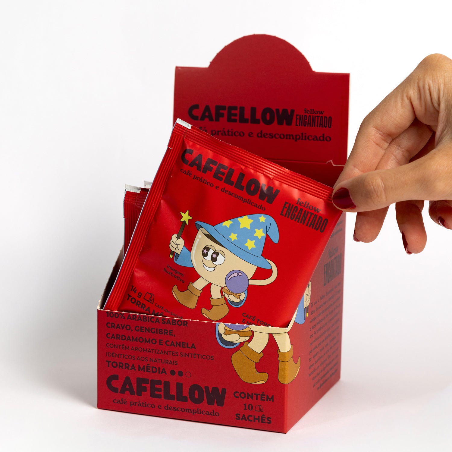Caixa Fellow Encantado - café em sachê coado