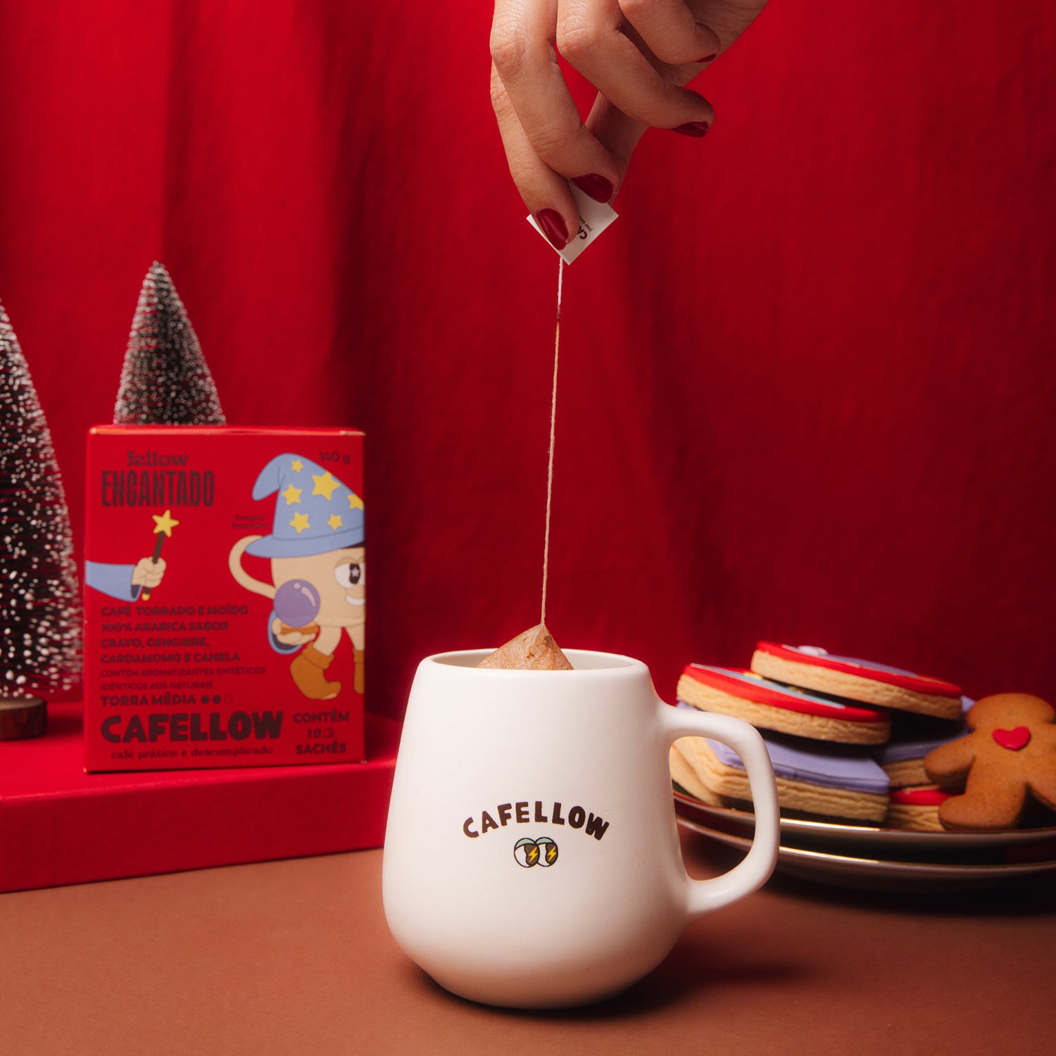 Caixa Fellow Encantado - café em sachê coado