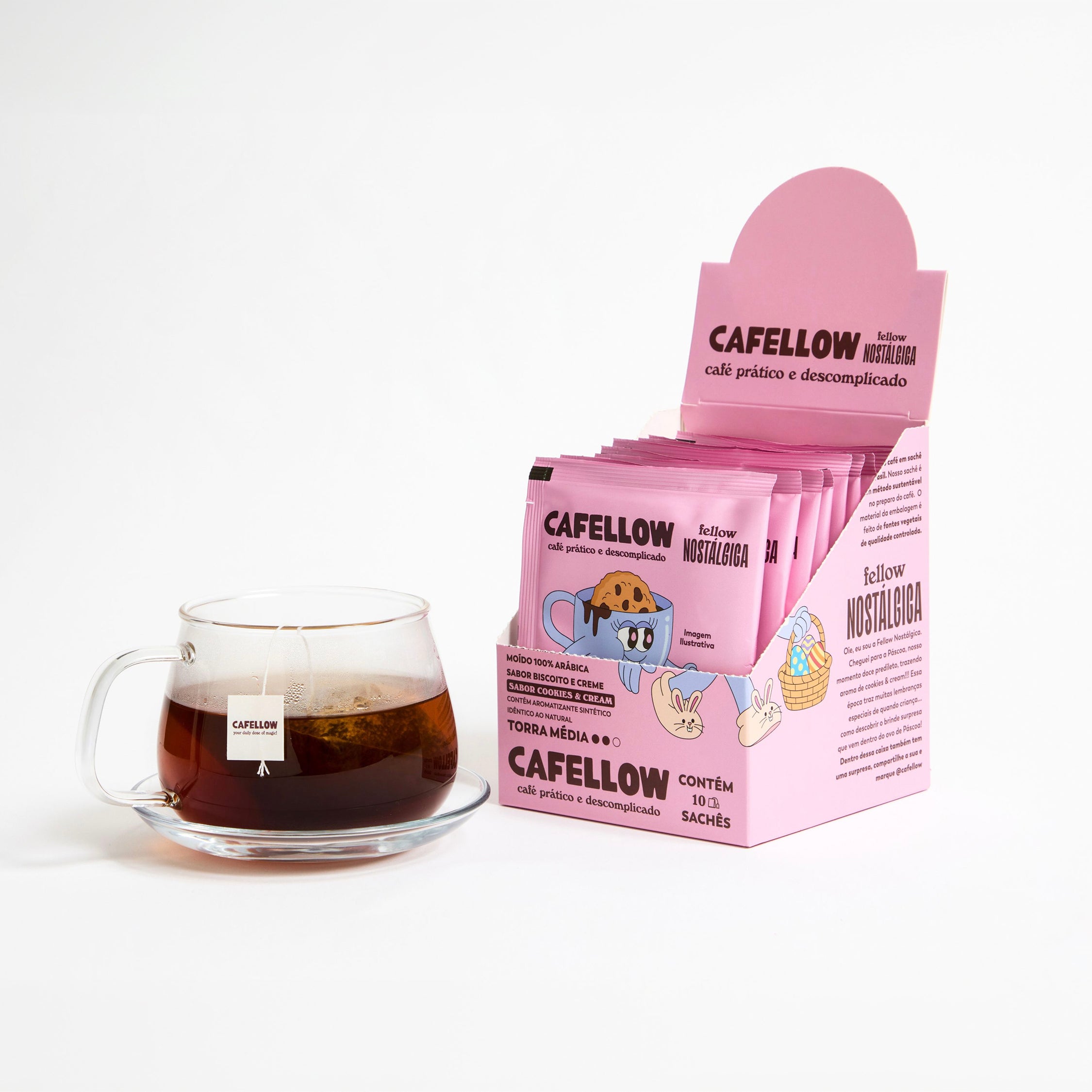 Fellow Nostálgica | Café em Sachê com Aroma de Cookies & Cream