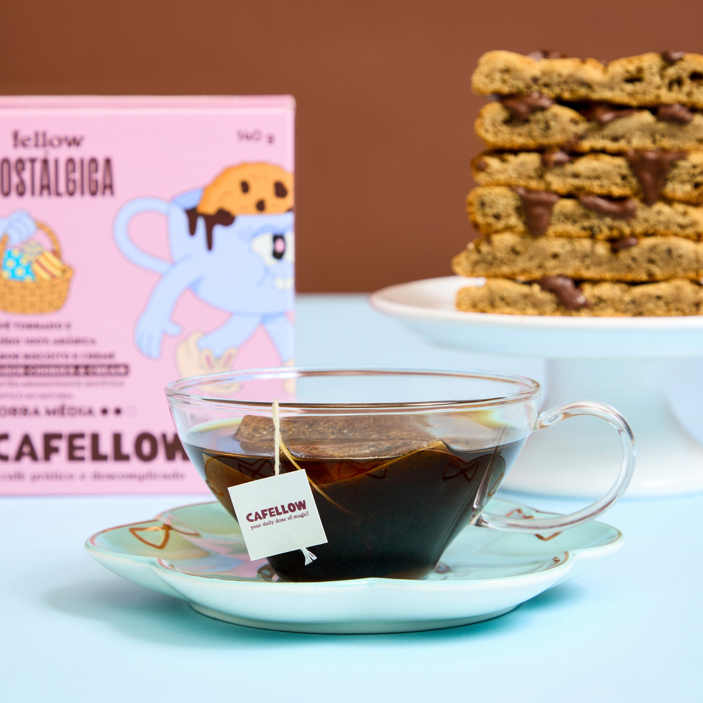 Caixa Fellow Nostálgica - Café Coado em Sachê